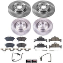 OE Stock Replacement Low-Dust Ceramic Brake Pad and Rotor Kit