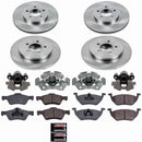 PowerStop OE Stock Replacement Low-Dust Ceramic Brake Pad, Rotor and Caliper Kit