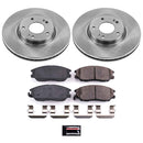 PowerStop OE Stock Replacement Low-Dust Ceramic Brake Pad and Rotor Kit