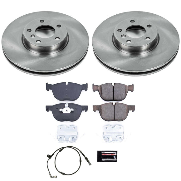PowerStop OE Stock Replacement Low-Dust Ceramic Brake Pad and Rotor Kit