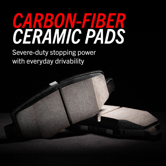 PowerStop Z23 Daily Driver Carbon-Fiber Ceramic Brake Pad and Drilled & Slotted