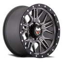 18x9 Mamba M25 Matte Grey/Black Lip Edge 6x139.7 6x5.5 ET-12 Wheel Rim-3