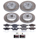 PowerStop Semi-Coated Rotor and Low-Dust Ceramic Brake Pad Kit
