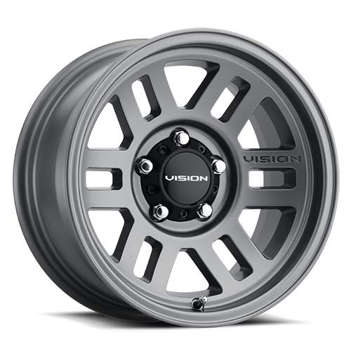 17x9 Vision 355 Manx 2 Overland Satin Grey 5x127 5x5 ET20 Wheel Rim