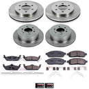 PowerStop OE Stock Replacement Low-Dust Ceramic Brake Pad and Rotor Kit