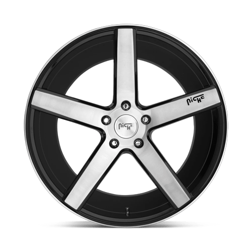 8.5x20 Niche Wheels M124 Milan Gloss Black Brushed Wheel 5x120 ET35 CB72.56