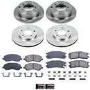 PowerStop OE Stock Replacement Low-Dust Ceramic Brake Pad and Rotor Kit