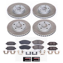 PowerStop Semi-Coated Rotor and Low-Dust Ceramic Brake Pad Kit