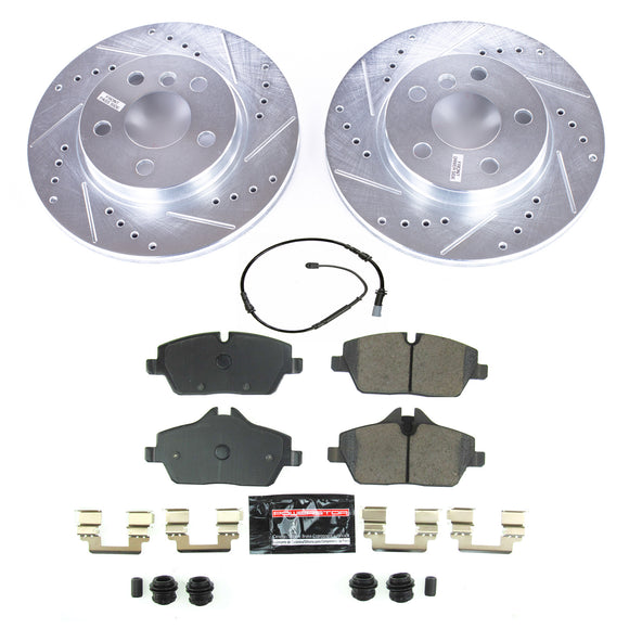 PowerStop Z23 Daily Driver Carbon-Fiber Ceramic Brake Pad and Drilled & Slotted