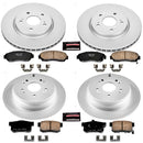 PowerStop Genuine Geomet Coated Rotor and Low-Dust Ceramic Brake Pad Kit