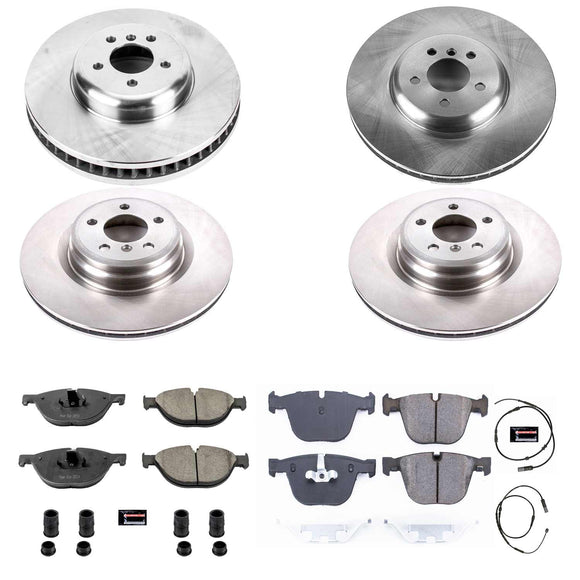 PowerStop OE Stock Replacement Low-Dust Ceramic Brake Pad and Rotor Kit