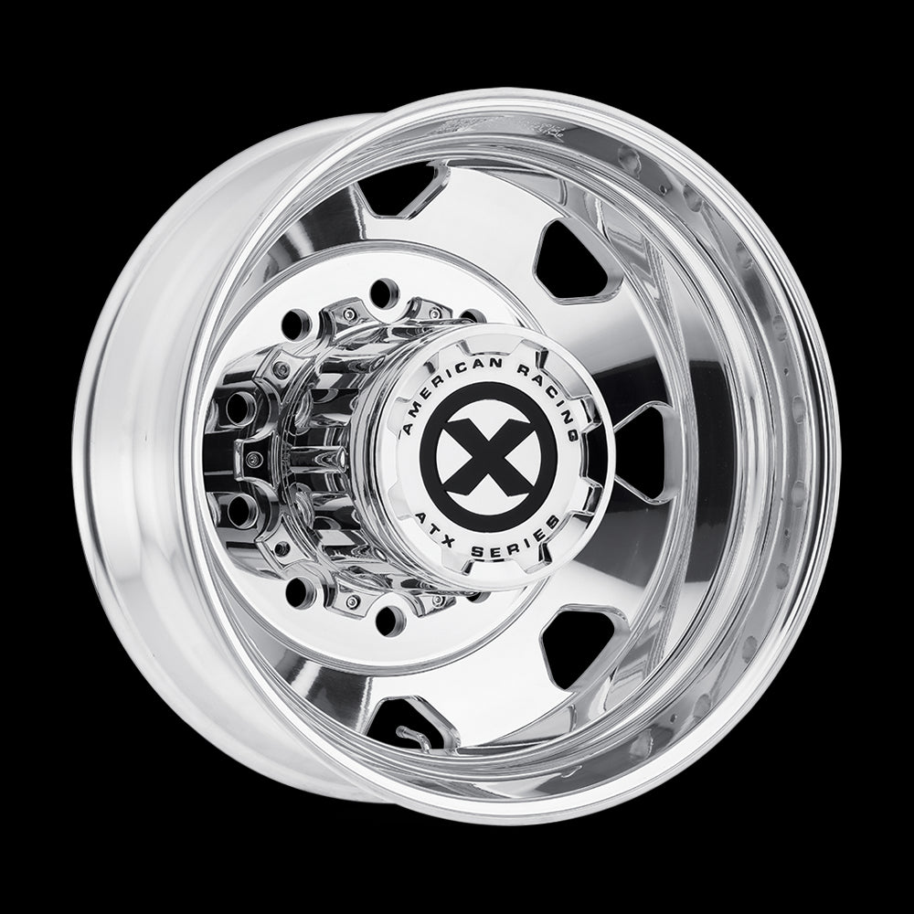 24.5X8.25 American Racing ATX AO401 OCTANE Polished 10X285.75 ET-168 wheel