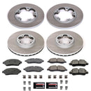PowerStop Semi-Coated Rotor and Low-Dust Ceramic Brake Pad Kit