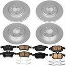 PowerStop Genuine Geomet Coated Rotor and Carbon-Fiber Ceramic Brake Pad Kit