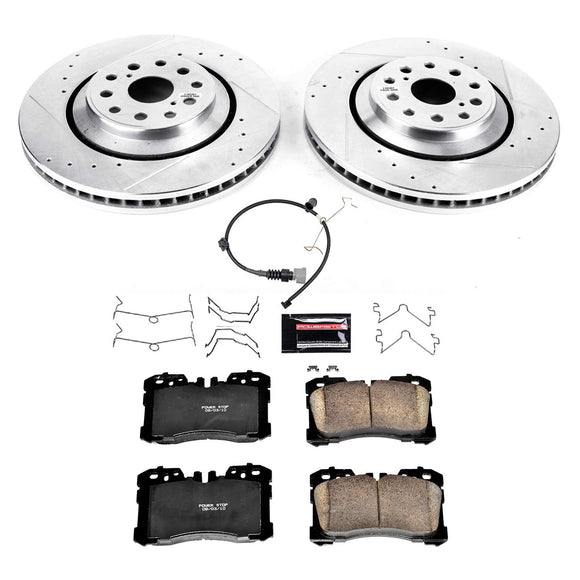 PowerStop Z23 Daily Driver Carbon-Fiber Ceramic Brake Pad and Drilled & Slotted