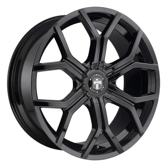 22X9.5 DUB S208 ROYALTY Gloss Black 6X120/6X132 ET30 wheel/rim