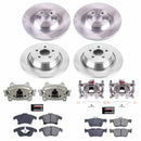 PowerStop OE Stock Replacement Low-Dust Ceramic Brake Pad, Rotor and Caliper Kit
