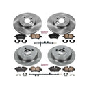 PowerStop OE Stock Replacement Low-Dust Ceramic Brake Pad and Rotor Kit