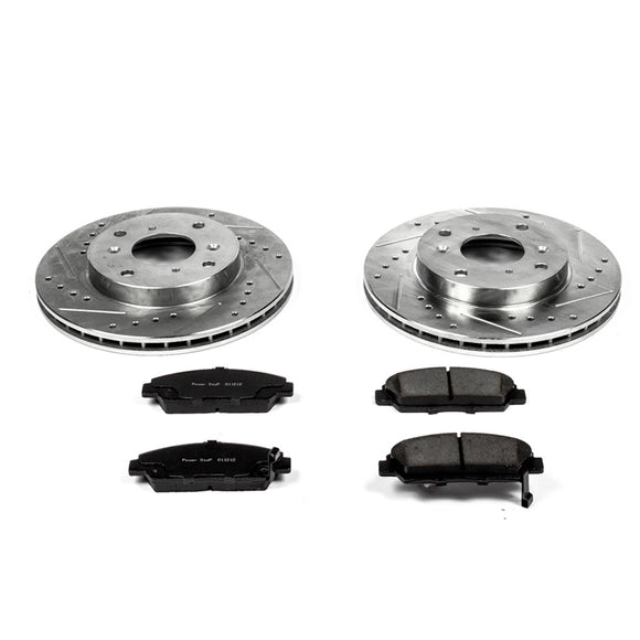PowerStop Z23 Daily Driver Carbon-Fiber Ceramic Brake Pad and Drilled & Slotted