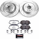 PowerStop Z36 Carbon-Fiber Ceramic Brake Pad with Drilled and Slotted Rotor Kit