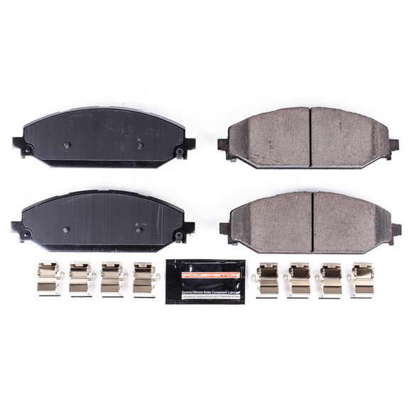 PowerStop Z23 Evolution Sport Carbon-Fiber Brake Pads With Hardware