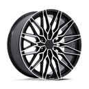 22X9.5 Niche NC278 Calabria 6 Gloss Black Machined 6x135 ET30 Wheel Rim