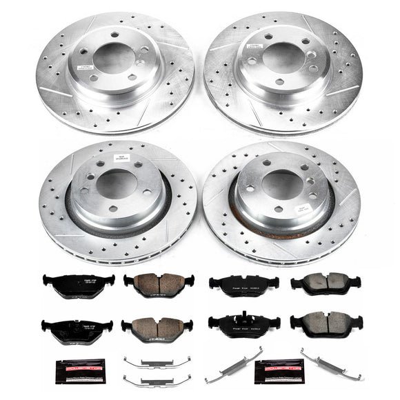 PowerStop Z23 Daily Driver Carbon-Fiber Ceramic Brake Pad and Drilled & Slotted