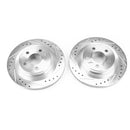 PowerStop Evolution Drilled And Slotted Rotors Pair Rear For BMW X1