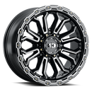17x9 Vision 405 Korupt Gloss Black Milled Spoke Wheel 8x170 ET-12 CB125.2