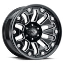 20x9 Vision 362 Armor Gloss Black Milled Spoke Wheel 8x170 ET12 CB125.2