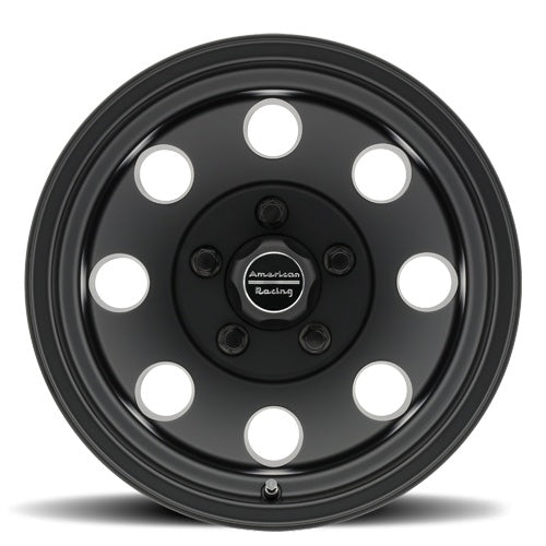 15X8 American Racing Baja Black Wheel 5X127 ET-19 5-127 15-8 AR1725873B