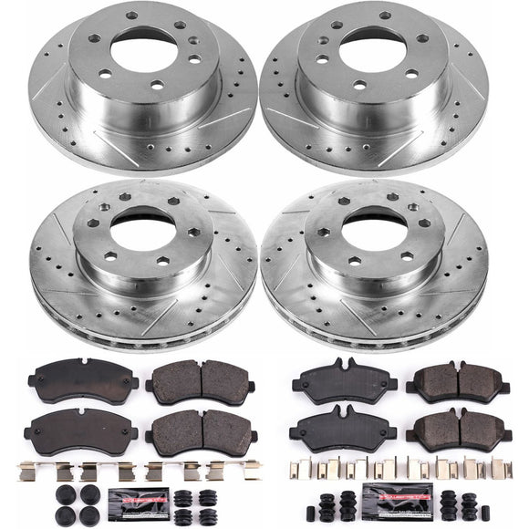 PowerStop Z23 Daily Driver Carbon-Fiber Ceramic Brake Pad and Drilled & Slotted