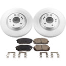 PowerStop Genuine Geomet Coated Rotor and Low-Dust Ceramic Brake Pad Kit