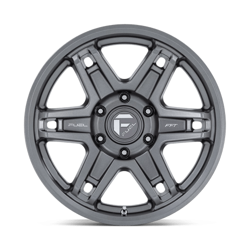 17X8.5 Fuel 1PC D838 Slayer Matte Gunmetal 5X127 5X5 ET1 Wheel Rim