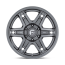 17X8.5 Fuel 1PC D838 Slayer Matte Gunmetal 5X127 5X5 ET1 Wheel Rim