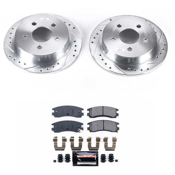 PowerStop Z23 Daily Driver Carbon-Fiber Ceramic Brake Pad and Drilled & Slotted