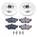 PowerStop Genuine Geomet Coated Rotor and Low-Dust Ceramic Brake Pad Kit