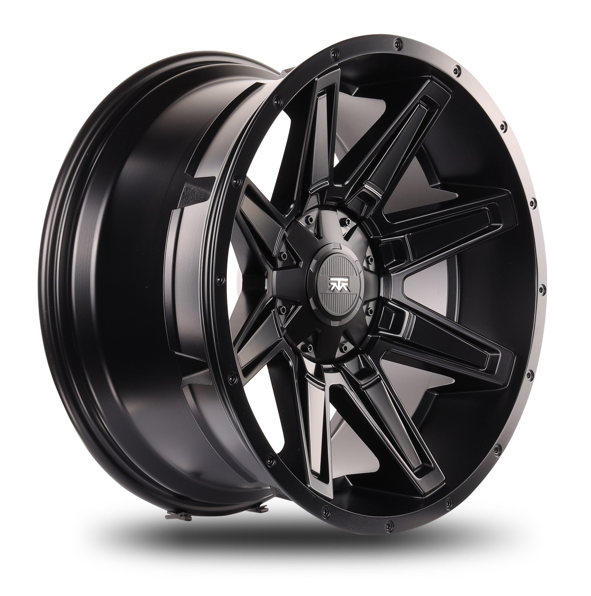 17x8.5 Mudder Trucker MT404 Deviant Black 5x114.3 5x4.5 5x127 5x5 18 Wheel