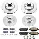 PowerStop Genuine Geomet Coated Rotor and Low-Dust Ceramic Brake Pad Kit