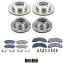 PowerStop OE Stock Replacement Low-Dust Ceramic Brake Pad and Rotor Kit