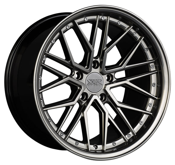 18x8.5 XXR 571 Chromium Black Wheel 5x4.5 ET25 CB73.1