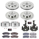PowerStop OE Stock Replacement Low-Dust Ceramic Brake Pad, Rotor and Caliper Kit