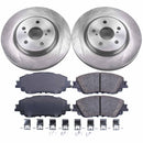 PowerStop OE Stock Replacement Low-Dust Ceramic Brake Pad and Rotor Kit