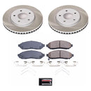 PowerStop Semi-Coated Rotor and Low-Dust Ceramic Brake Pad Kit