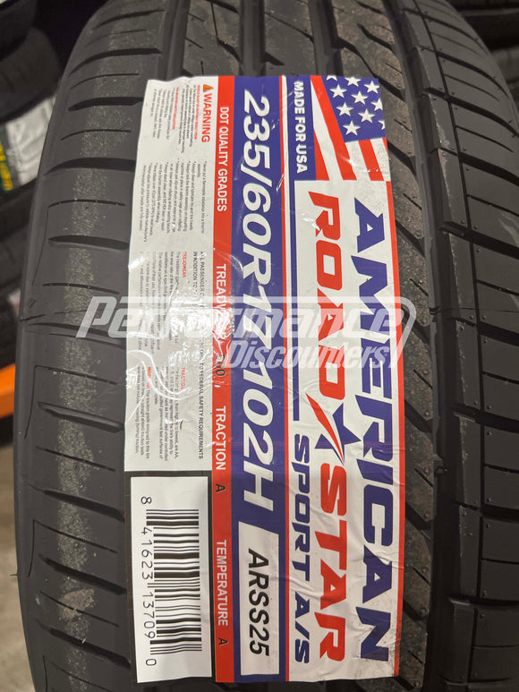 235/60R17 American Roadstar Sport A/S 102H BSW SL 235 60 17 2356017