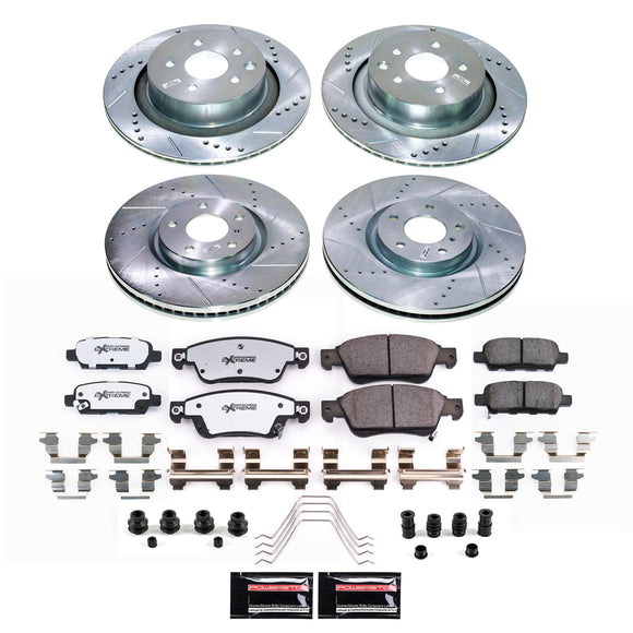 PowerStop Z26 Street Performance Ceramic Brake Pad and Drilled & Slotted Rotor K