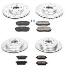 PowerStop Z23 Daily Driver Carbon-Fiber Ceramic Brake Pad and Drilled & Slotted
