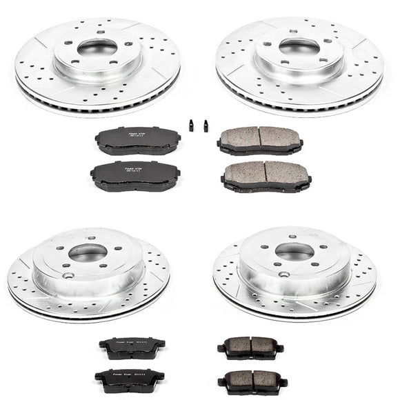 PowerStop Z23 Daily Driver Carbon-Fiber Ceramic Brake Pad and Drilled & Slotted