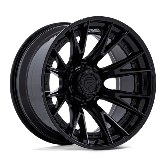 22x12 Fuel Off-Road FC402 Catalyst Matte Black Gloss Black Lip 8x170 ET-44 Wheel
