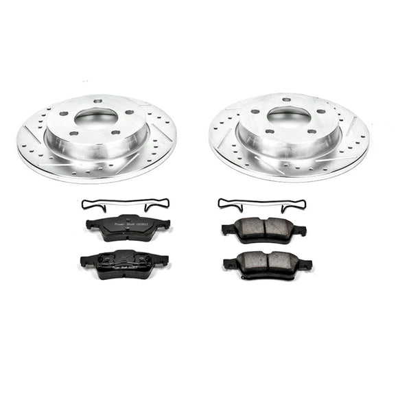PowerStop Z23 Daily Driver Carbon-Fiber Ceramic Brake Pad and Drilled & Slotted